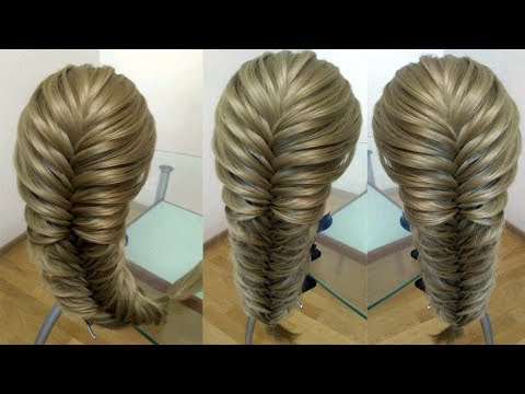 Видео: Коса рыбий хвост  Воздушная коса  Очень просто  Hair tutorial  Курс плетения кос