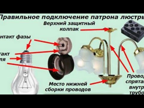 Видео: Нюансы подключения электрического патрона