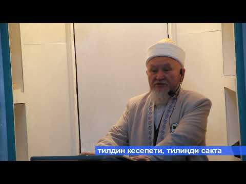 Видео: молдо Надыр устаз. Тилдин кесепети,  тилиңди сакта. Даават кыргызча. Баян.