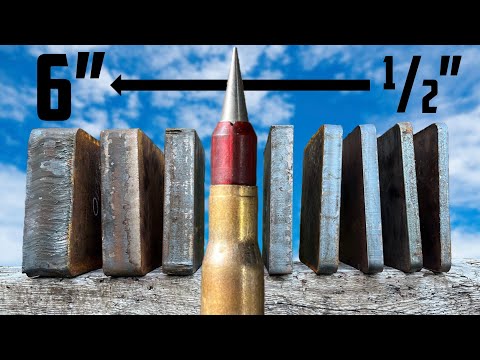 Видео: Сколько нужно стали, чтобы остановить удар 50-калибровым оружием?