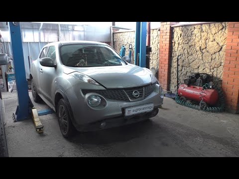 Видео: Перебои в работе двигателя ошибки P0171 и P0300 на Nissan JUKE 1,6 Ниссан Жук 2011 года 1часть