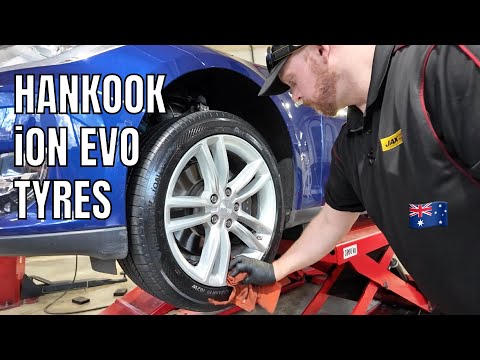 Видео: Новые шины Hankook iON evo AS для Tesla Model S от JAX Tyres & Auto