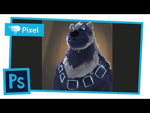 Видео: Рисуем медведя в Adobe Photoshop | уроки для начинающих