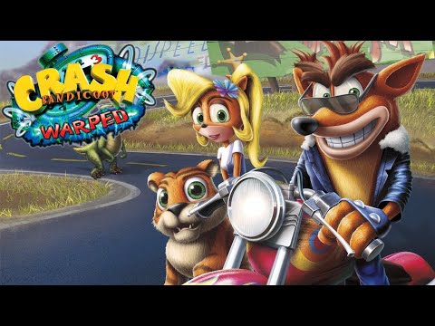 Видео: Crash Bandicoot 3: Warped. полное прохождение второго  уровня 
