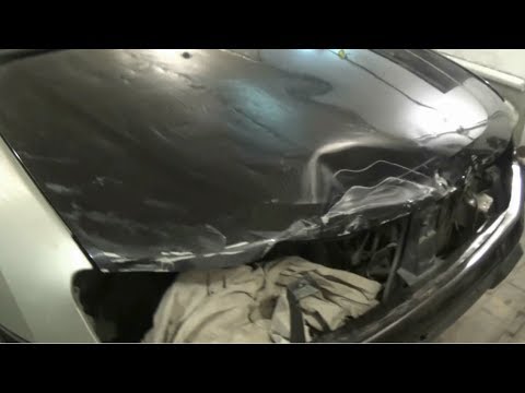 Видео: Renault Duster. ремонт капота. Body repair.