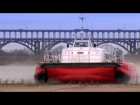 Видео: Морское амфибийное судно на воздушной подушке Марс-3000