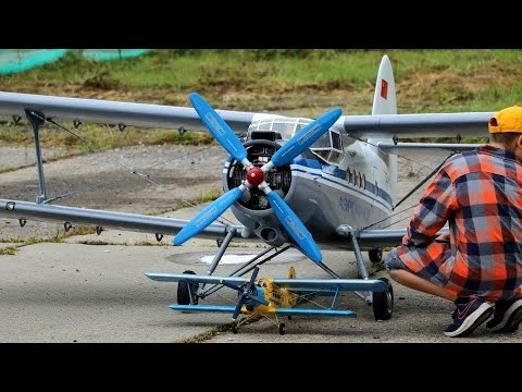 Видео: Модель  Ан-2 4 метра  первый полет  | RC model airplane An-2   test flight