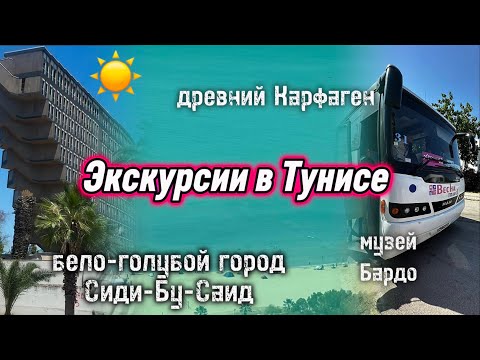 Видео: ЭКСКУРСИИ В ТУНИСЕ🌴// КАРФАГЕН // БЕЛО-ГОЛУБОЙ ГОРОД СИДИ-БУ-САИД 🏙️
