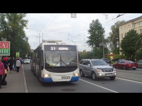Видео: Троллейбус 21, ВМЗ-62151 №5925 "Премьер" !