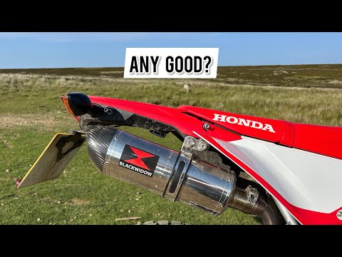 Видео: Мой обзор полной выхлопной системы Black Widow на моем Honda CRF 300 L