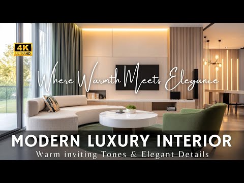 Видео: Как создать современный роскошный интерьер, неподвластный времени: теплые, уютные тона и элегантн...