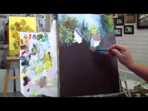 Видео: Алла Белопесоцкая видеоурок живопись маслом"По мотивам художника Кента Уоллиса"