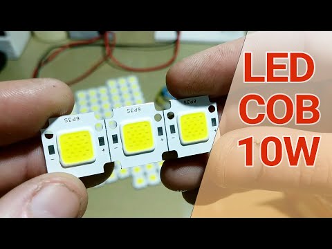 Видео: Пришли светодиоды COB 10W, буду делать свет на 24в, тестирование