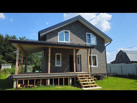 Видео: Отделка каркасного дома Фасадной плиткой ТЕХНОНИКОЛЬ HAUBERK