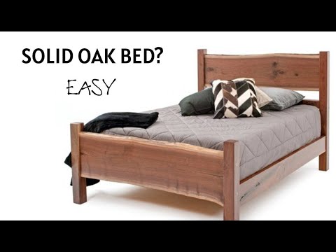 Видео: How I made a solid oak bed. Кровать из слэба и массива дуба.