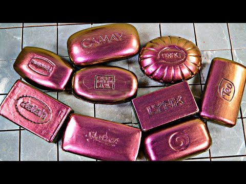 Видео: ASMR SOAP. Резка сухого мыла. Satisfying video. Painted soap cutting @ASMRSOAPUK