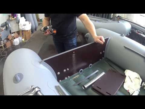 Видео: Установка регулируемой надставки на транец ПВХ лодки Ракета