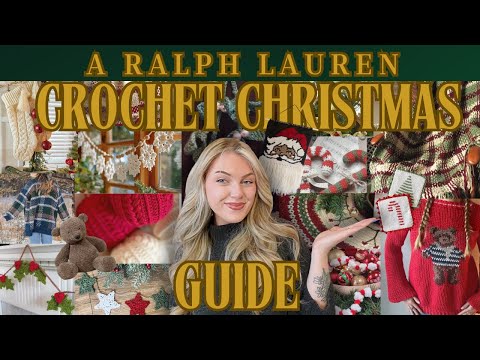 Видео: Рождественские узоры для вязания крючком от RALPH LAUREN 2025 🧸🎄🎁
