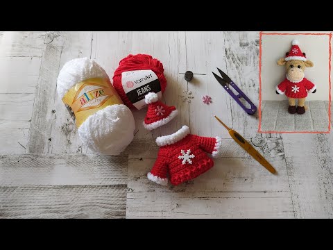 Видео: Новогодний наряд для бычка Гаврюши. Мастер-класс.