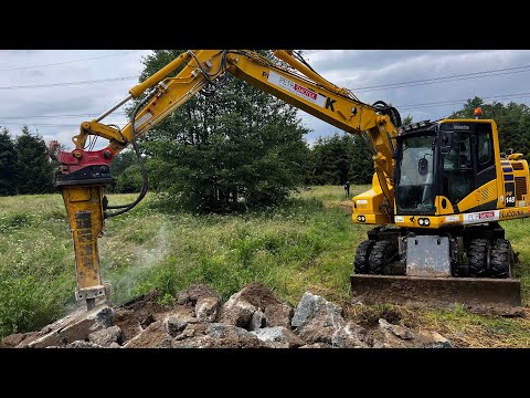 Видео: Последний снос фундаментов старых опор ЛЭП