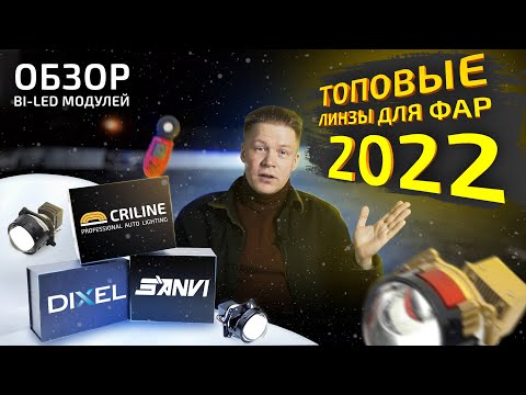 Видео: Тест-обзор: ТОПовые Bi-LED линзы (от Sanvi, Criline, Dixel) для фар 2022 года