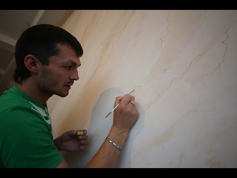 Видео: Нанесение венецианской штукатурки Creama bianco stucco veneziano