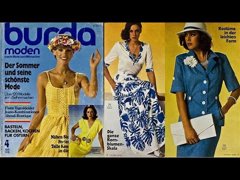 Видео: Burda Moden 04/1974 Модные тенденции весна-лето 2020/Летние платья