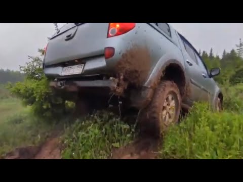 Видео: L-200, 4AT Super select в грязи