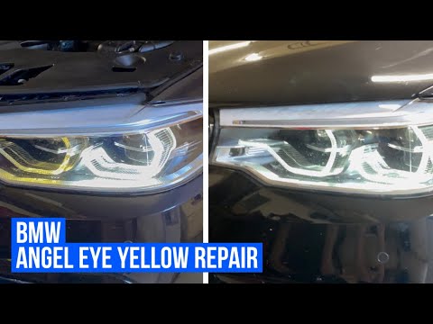 Видео: BMW G30/F90 АНГЕЛЬСКИЕ ГЛАЗКИ (ЖЕЛТЫЙ РЕМОНТ)
