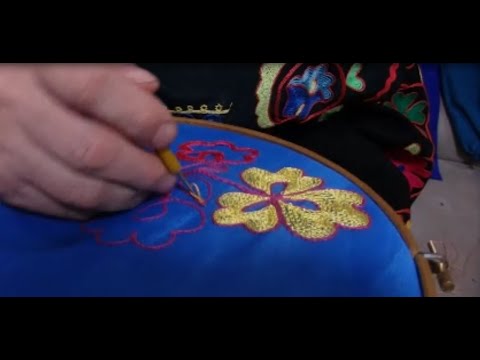 Видео: Мастер-класс по тамбурной вышивке (Галиакбарова В.М.)