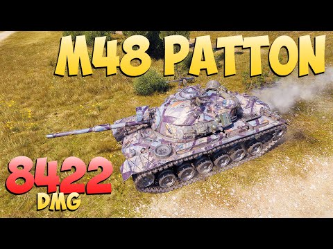 Видео: M48 Patton - 6 Kills 8.4K DMG - Старая обойма! - Мир Танков