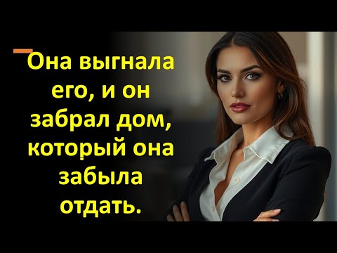 Видео: Она выгнала его, и он забрал дом, который она забыла отдать.