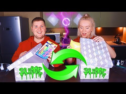 Видео: ЗАМЕНА ТАЙНОЙ КОРОБКИ СЛАЙМ ЧЕЛЛЕНДЖ ♻️ MYSTERY BOX SLIME SWITCH UP CHALLENGE // лизун из случайных