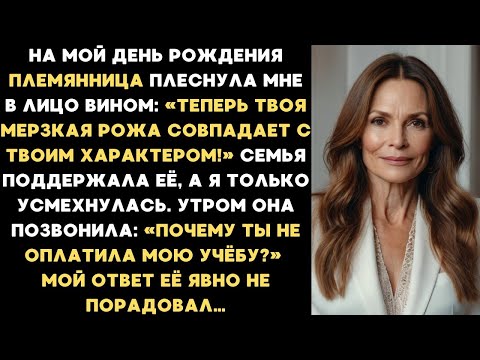 Видео: В мой день рождения племянница облила меня вином и унизила. Но утром мой ответ поставил ее на место