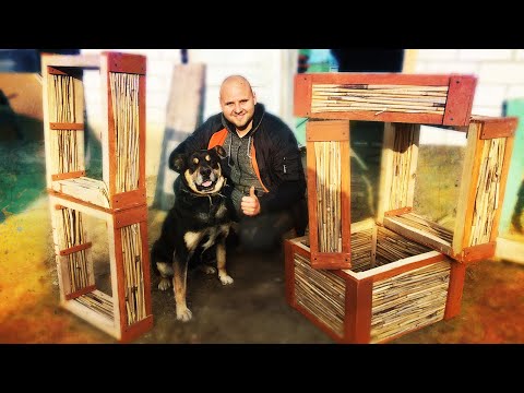 Видео: Магазинний корпус на 145 рамку з очерету. Легко та просто.