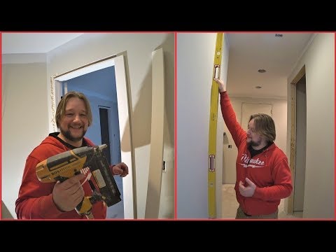 Видео: Проверка качества стен. Установка дверей и наличников (Дом миллионера #19)