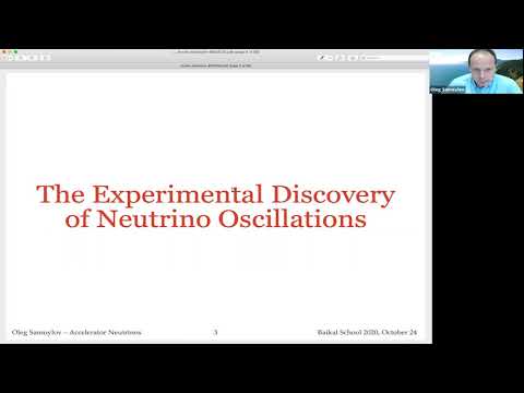 Видео: Нейтринные осцилляции в ускорительных экспериментах, О. Самойлов