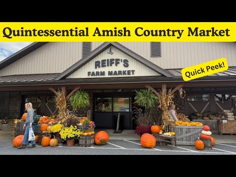 Видео: Краткий обзор фермерского рынка Reiff's в Эфрате, штат Пенсильвания #lancasterpa #amishcountry #m...