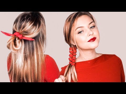 Видео: 5 Причесок на каждый день в школу. ПРОСТЫЕ и КРАСИВЫЕ  прически с платком. TOP 5 Holiday Hairstyles