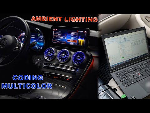 Видео: Смотреть Всем! Активация Multicolor Ambient Lighting и Обновление Comand на Mercedes с VXDIAG DoIP