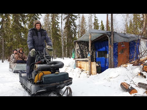 Видео: УЕХАЛ В ЛЕС НА ЗИМОВЬЁ К ДРУЗЬЯМ С РЫБАЛКОЙ ХАРИУСА \ ЖИЗНЬ В ТАЙГЕ