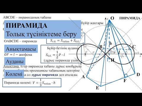 Видео: Пирамиданы толық түсіндіру #maths #ұбт #пирамида