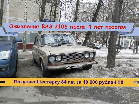 Видео: #1. Оживление ВАЗ 2106 1984 г.в. после 4-х лет простоя. Купил себе Шестёрку???