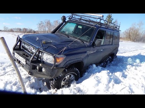 Видео: Кивок и мормышка не дают нам скучать. По труднопроходимым местам на Land Cruiserе 76