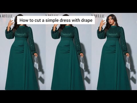 Видео: КАК СКРОЙТЕ СТИЛЬНОЕ РАСКЛЕШЕННОЕ ПЛАТЬЕ С ДРАПИРОВАННОЙ ПЛАТЬЕМ