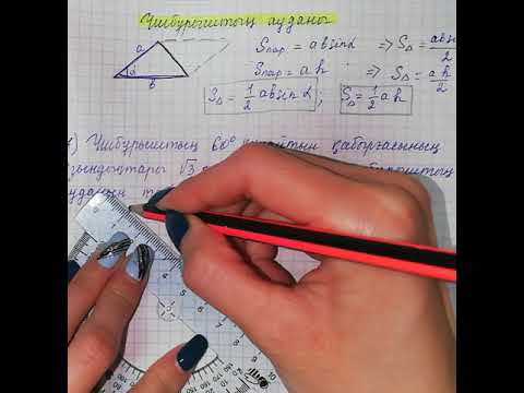 Видео: 8-сынып. Үшбұрыштың ауданы-1