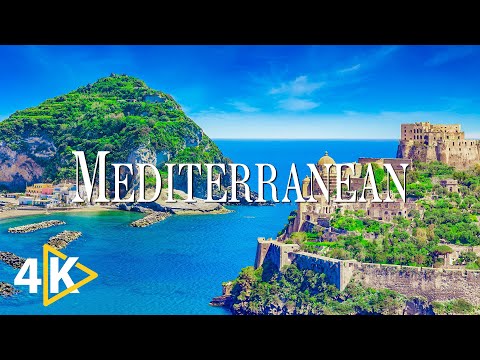 Видео: FLYING OVER MEDITERRANEAN (4K UHD) — успокаивающая музыка и красивое видео о природе