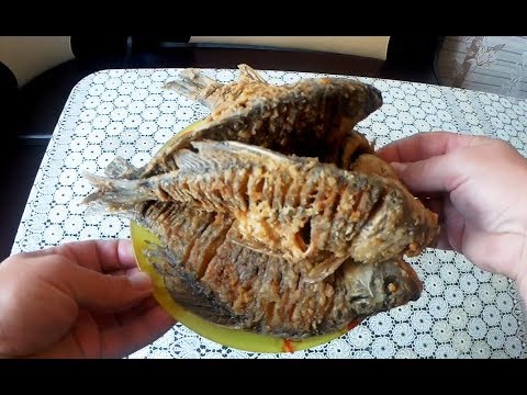Видео: Караси во фритюре, почти по-Китайски, вкусный рецепт жаренных карасей без костей на 100% #2