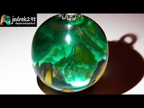 Видео: Рождественская елка безделушка 🎄 со смолой и деревом