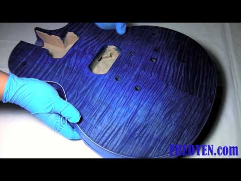 Видео: Комплект для самостоятельной сборки гитары Les Paul (Часть 2: Окрашивание гитары)